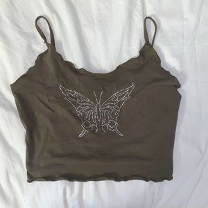 Dark green Butterfly Shirt